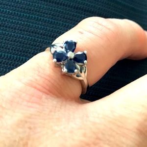 Sapphire & Sterling Sliver Ring